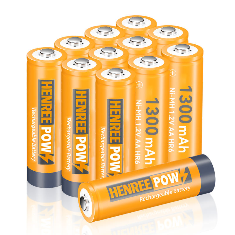 Henreepow 1,2V 1300MAH AA NI-MH DOTALIVNÍ BATERIES