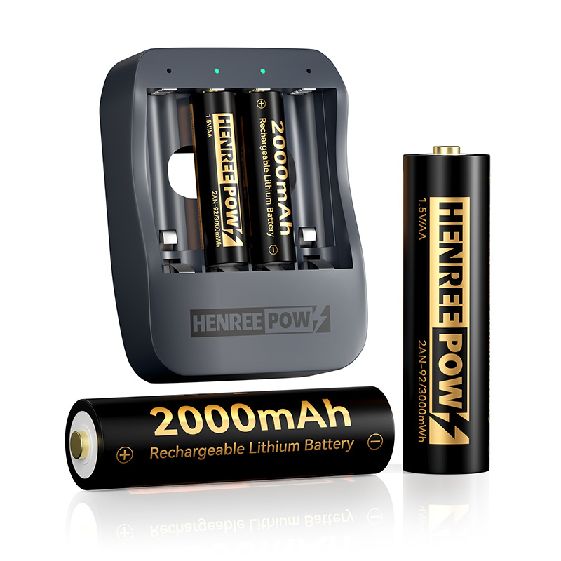 Henreepow AA 2000Mah 1,5 V Vysokokapacitní lithiové baterie